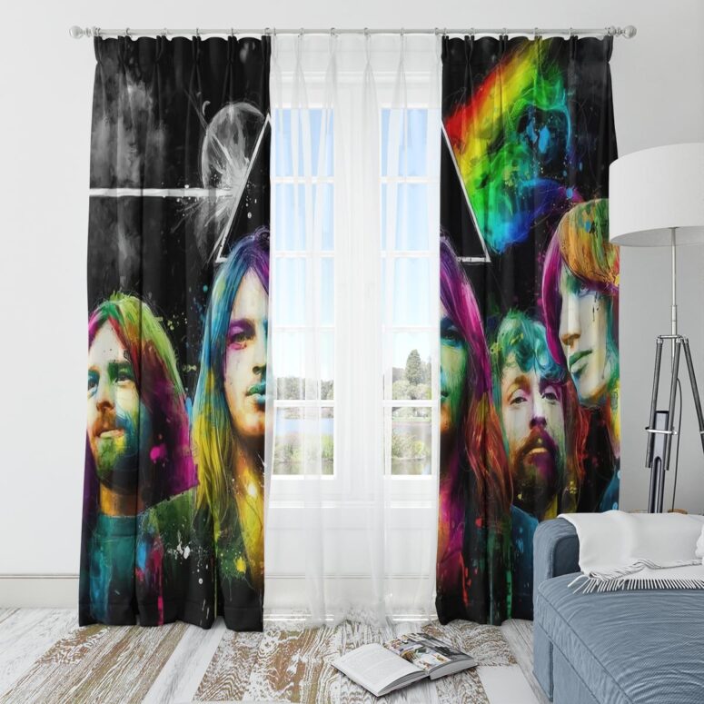 Pink Floyd Window Curtains - Dark Side Of The Moon Pink Floyd Band Pink Floyd Window Curtains - Dark Side Of The Moon Pink Floyd Band