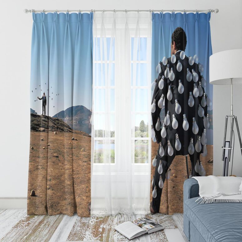 Pink Floyd Window Curtains - Delicate Sound Of Thunder Pink Floyd Window Curtains - Delicate Sound Of Thunder