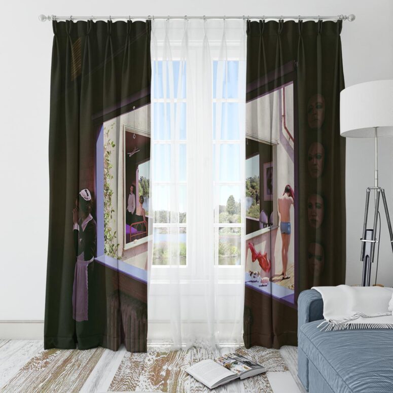 Echoes I Compilation Album Art 2001 Pink Floyd Window Curtains Echoes I Compilation Album Art 2001 Pink Floyd Window Curtains