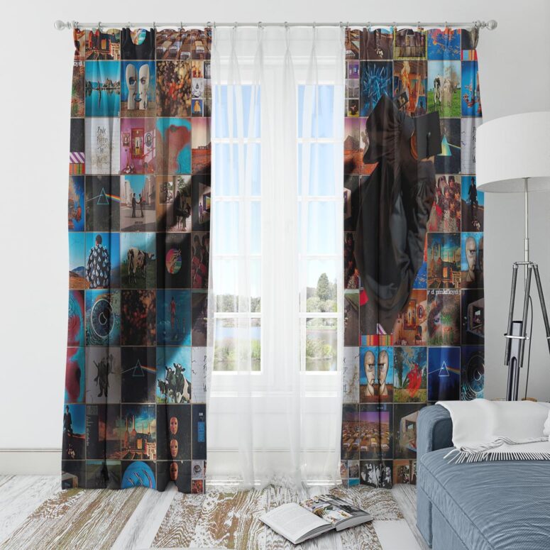 Pink Floyd Window Curtains - Foot In The Door