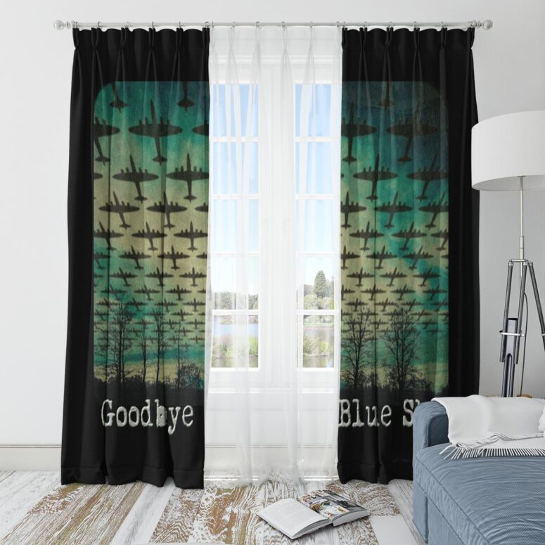 Pink Floyd Window Curtains - Goodbye Blue Sky