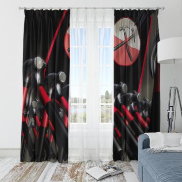 Pink Floyd Window Curtains - Hammer March
