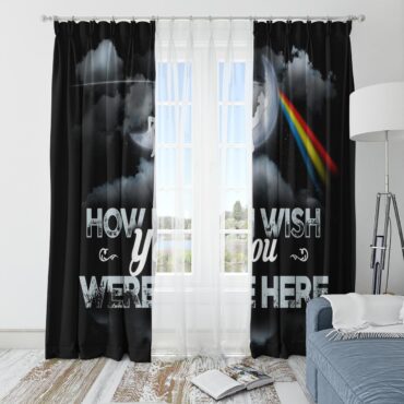 Pink Floyd Window Curtains - How Wish You Were Here Art