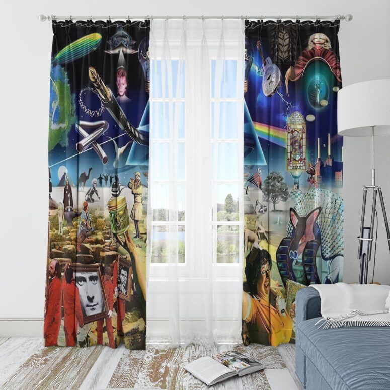 Pink Floyd Window Curtains - Music is always by your side