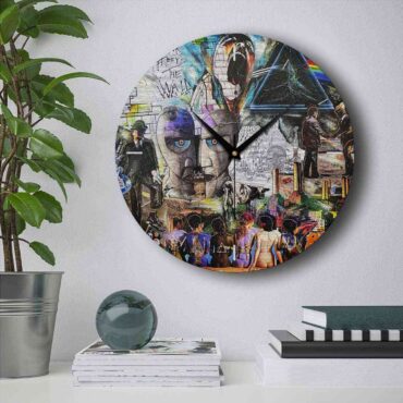 Pink Floyd Wooden Clock - Pink Floyd Psychedelic Rock Album Cover