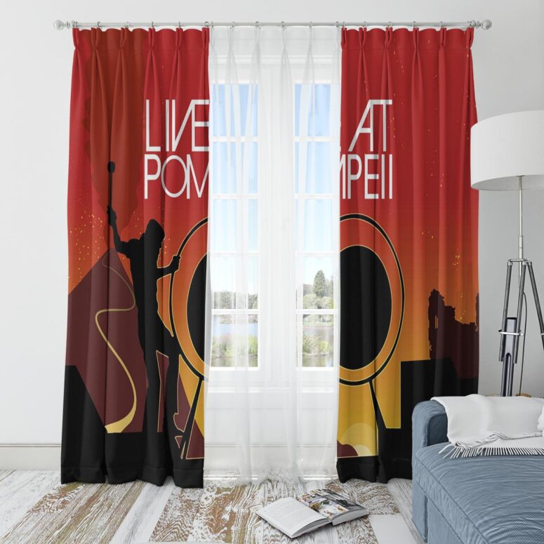 Pink Floyd Window Curtains - Live At Pompeii