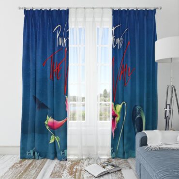 Pink Floyd Window Curtains - The Wall Hammer Flower Screaming Face