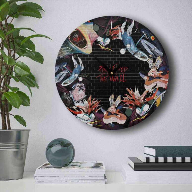 Pink Floyd Wooden Clock - The Wall Immersion Pink Floyd Wooden Clock - The Wall Immersion