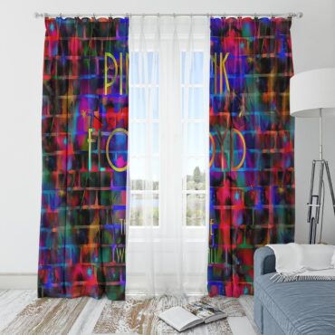 Pink Floyd Window Curtains - The Wall Water Painting
