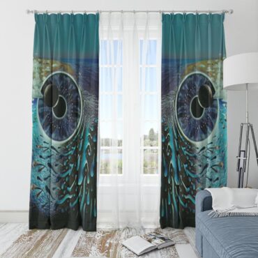 Pink Floyd Window Curtains - Pulse Owl Eyes