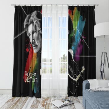 Pink Floyd Window Curtains - Roger Water Art