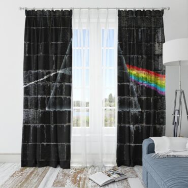 Pink Floyd Window Curtains - The Dark Side Of The Moon In The Wall Art Pink Floyd Window Curtains - The Dark Side Of The Moon In The Wall Art