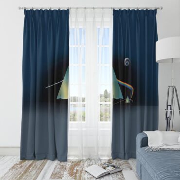 Pink Floyd Window Curtains - The Dark Side of the Moon Storm Studio Pink Floyd Window Curtains - The Dark Side of the Moon Storm Studio