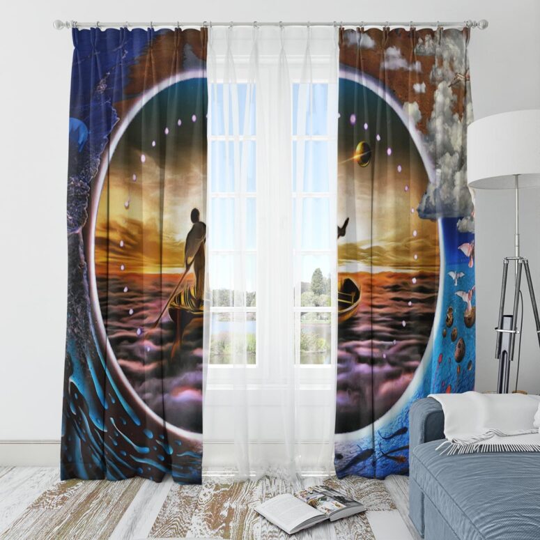 Pink Floyd Window Curtains - The Endless River