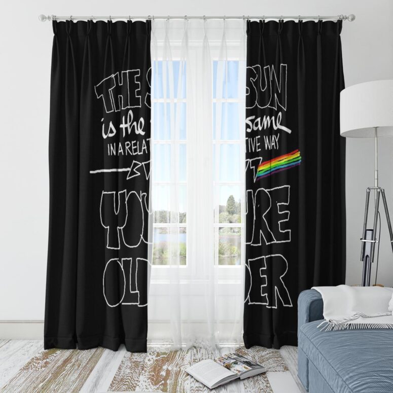 Pink Floyd Window Curtains - The Sun Is The Same In A Relative Way Pink Floyd Window Curtains - The Sun Is The Same In A Relative Way