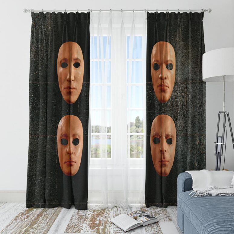 Pink Floyd Window Curtains - The Wall Live Masks Album Cover 2000 Pink Floyd Window Curtains - The Wall Live Masks Album Cover 2000