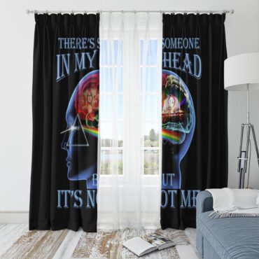 Pink Floyd Window Curtains - There's Someone in My Head But It's Not Me