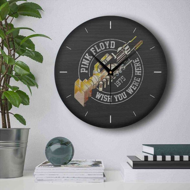 Pink Floyd Wooden Clock - Wish You Were Here Tour 1975