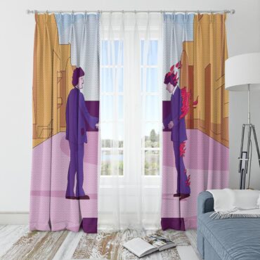 Pink Floyd Window Curtains - Wish you were here Art Pink Floyd Window Curtains - Wish you were here Art
