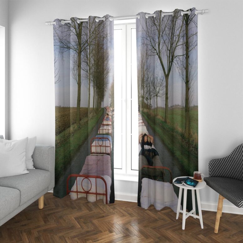 Pink Floyd Window Curtains - A Resting Pose Pink Floyd Window Curtains - A Resting Pose