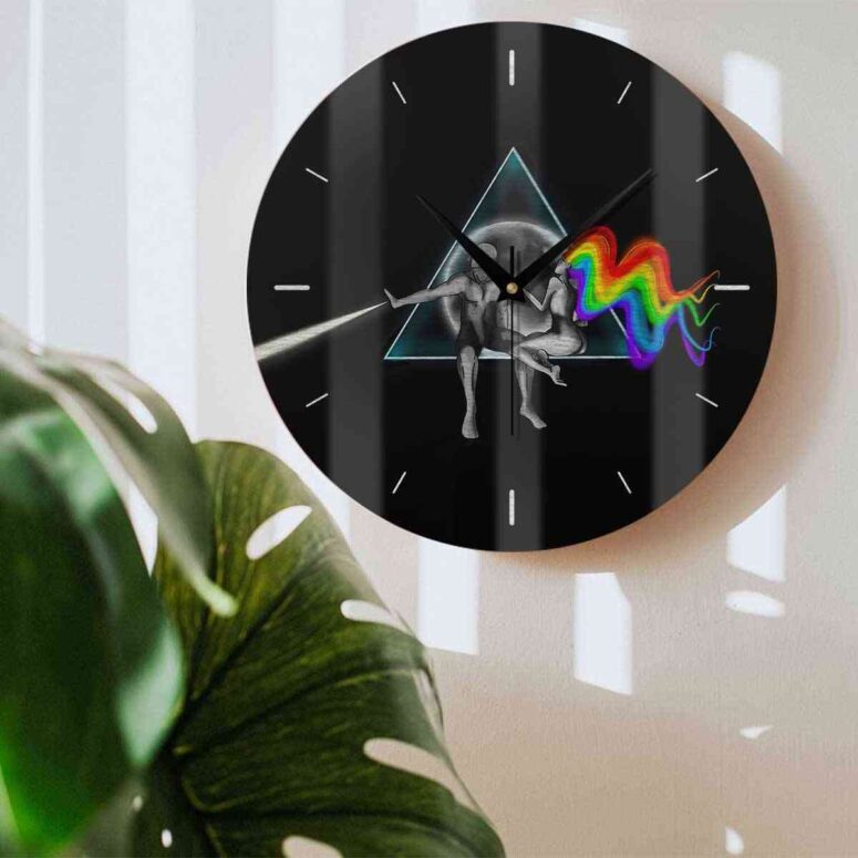 Pink Floyd Wooden Clock - Adam Eva Pink Floyd Wooden Clock - Adam Eva