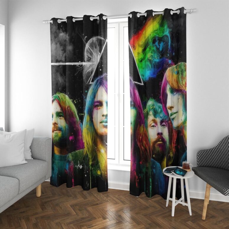 Pink Floyd Window Curtains - Dark Side Of The Moon Pink Floyd Band Pink Floyd Window Curtains - Dark Side Of The Moon Pink Floyd Band