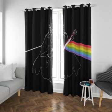 Pink Floyd Window Curtains - Darth Vader of The Moon
