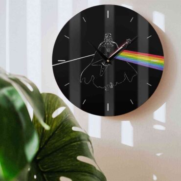 Pink Floyd Wooden Clock - Darth Vader of The Moon Pink Floyd Wooden Clock - Darth Vader of The Moon