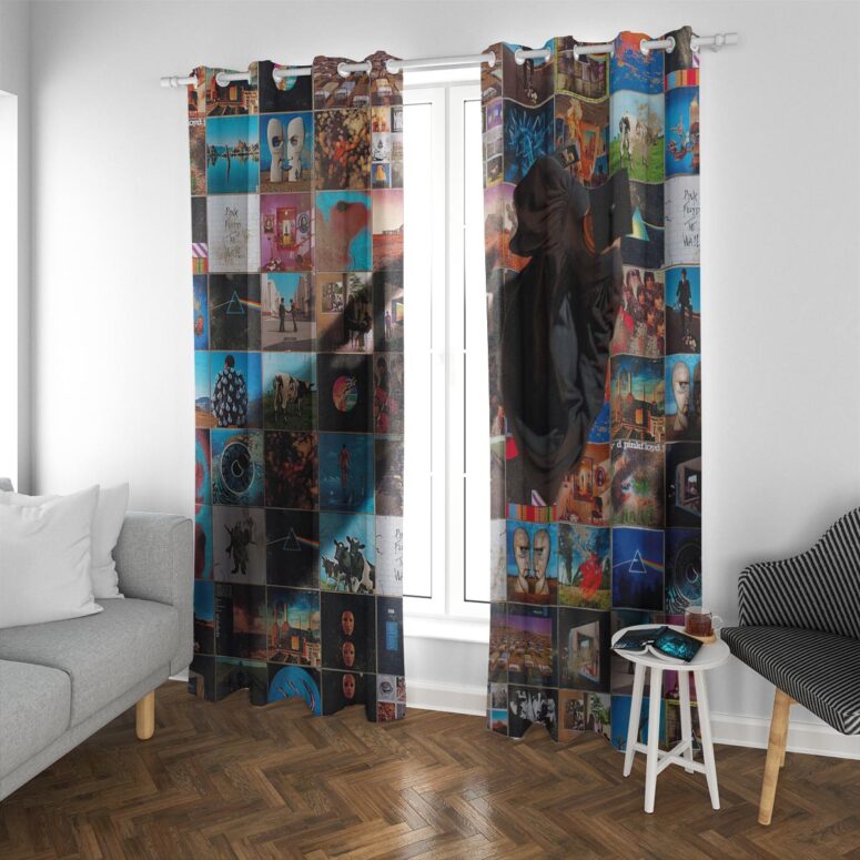 Pink Floyd Window Curtains - Foot In The Door