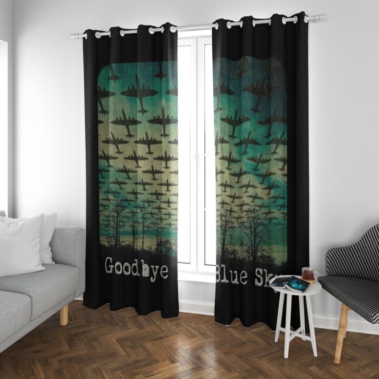 Pink Floyd Window Curtains - Goodbye Blue Sky