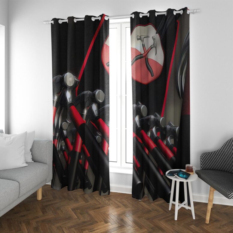Pink Floyd Window Curtains - Hammer March Pink Floyd Window Curtains - Hammer March