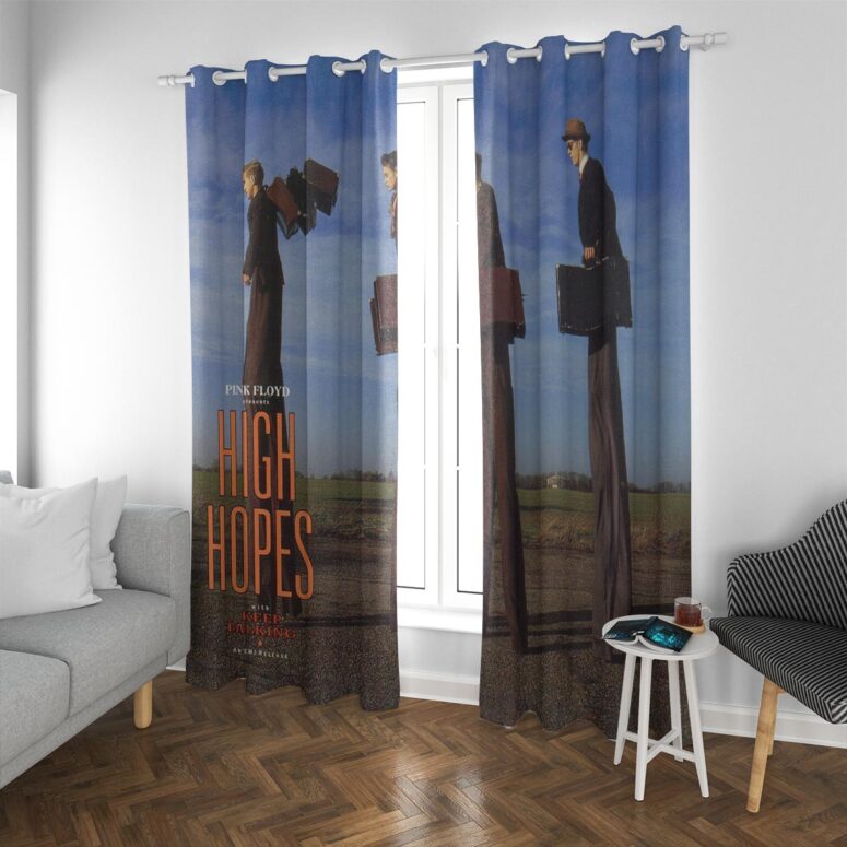 Pink Floyd Window Curtains - High Hopes with Keep Talking