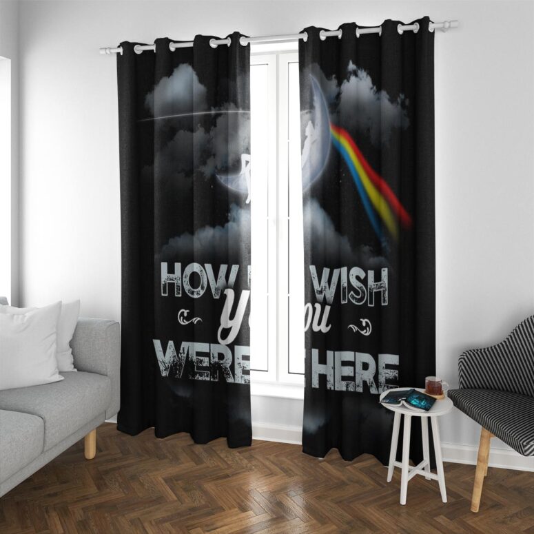 Pink Floyd Window Curtains - How Wish You Were Here Art