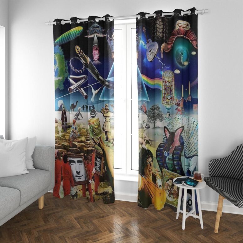 Pink Floyd Window Curtains - Music is always by your side
