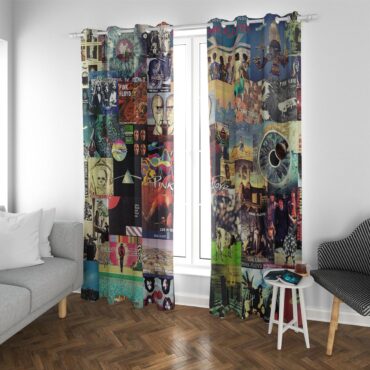 Pink Floyd Window Curtains - Albums Collage