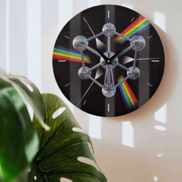 Pink Floyd Wooden Clock - Live In Brussels Pink Floyd Wooden Clock - Live In Brussels
