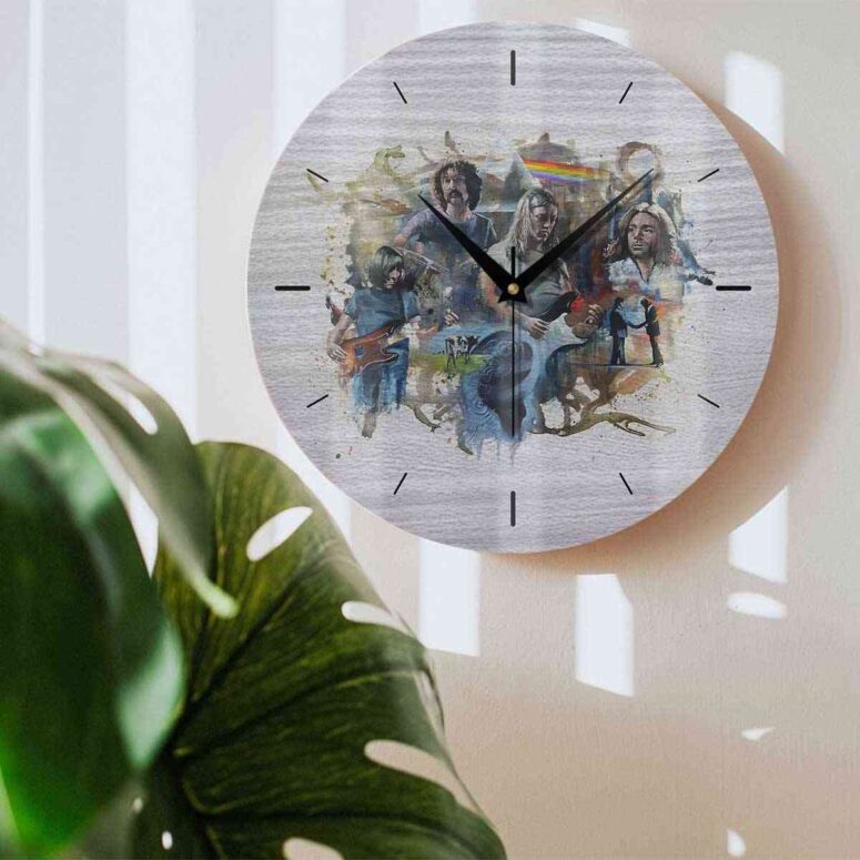 Pink Floyd OilPaint Artwork Limited Edition Wooden Clock