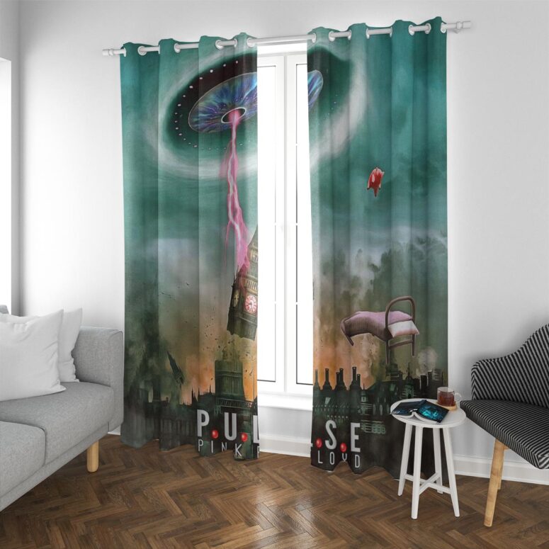 Pink Floyd Window Curtains - Power of Pulse