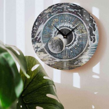Pink Floyd Wooden Clock - Pulse Sketch Pink Floyd Wooden Clock - Pulse Sketch