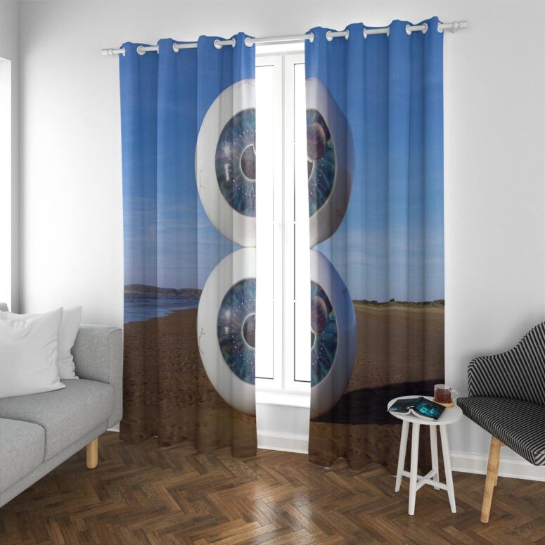 Pink Floyd Window Curtains - Pulse in Reallife beach