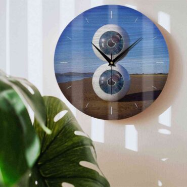 Pink Floyd Wooden Clock - Pulse in Reallife beach Pink Floyd Wooden Clock - Pulse in Reallife beach