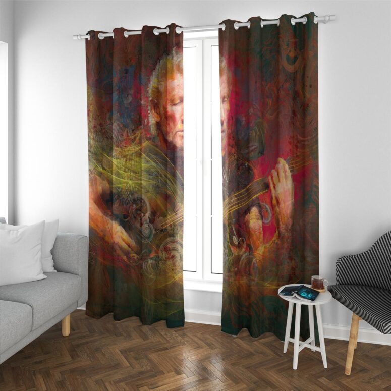 Pink Floyd Window Curtains - Roger Waters Digital Painting