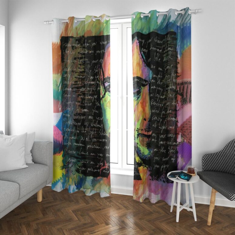 Pink Floyd Window Curtains - Shine on You Crazy Diamond Lyric Syd Barrett Pink Floyd Window Curtains - Shine on You Crazy Diamond Lyric Syd Barrett