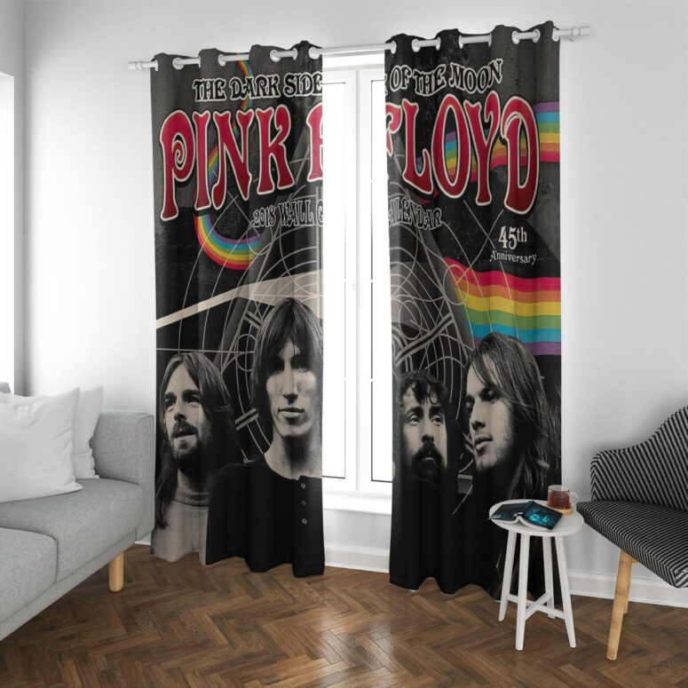 Pink Floyd Window Curtains - The Dark Side Of The Moon 45th Anniversary Pink Floyd Window Curtains - The Dark Side Of The Moon 45th Anniversary