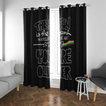 Pink Floyd Window Curtains - The Sun Is The Same In A Relative Way