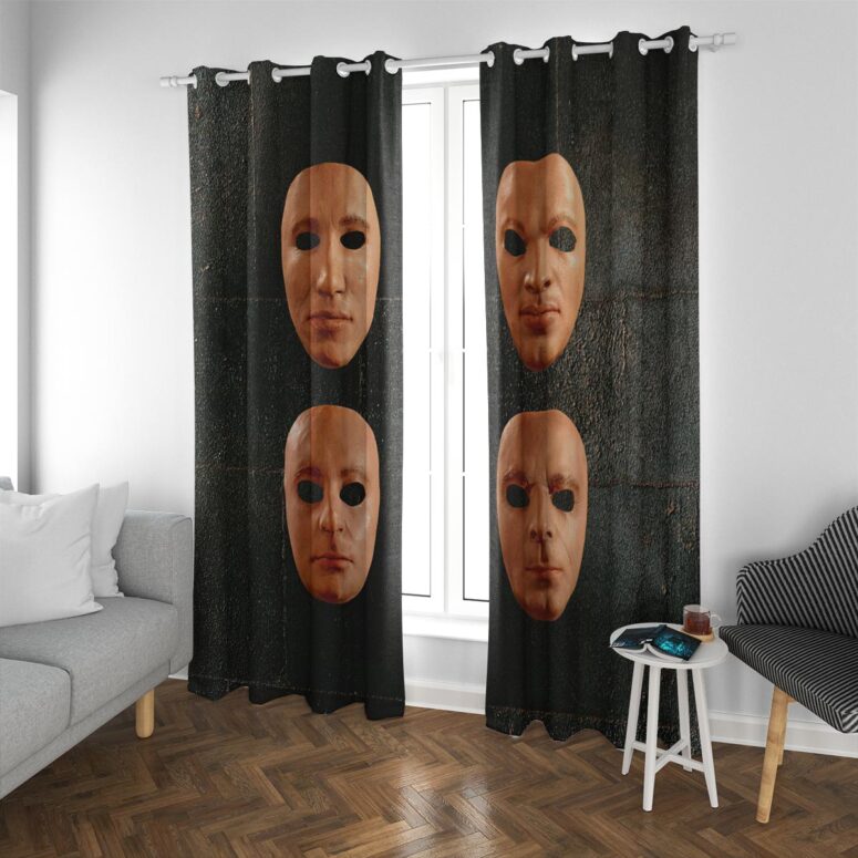 Pink Floyd Window Curtains - The Wall Live Masks Album Cover 2000 Pink Floyd Window Curtains - The Wall Live Masks Album Cover 2000
