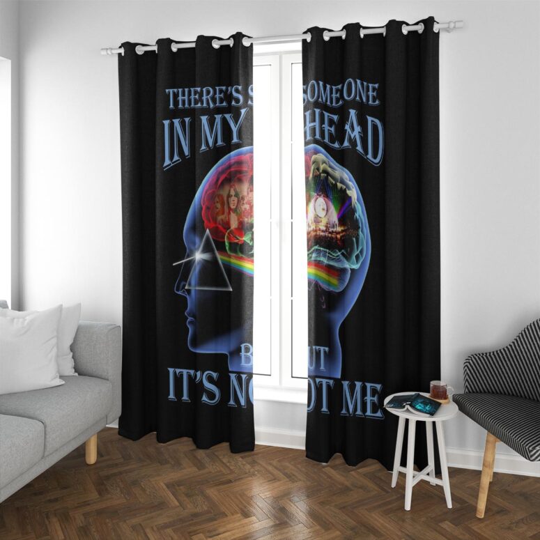 Pink Floyd Window Curtains - There's Someone in My Head But It's Not Me