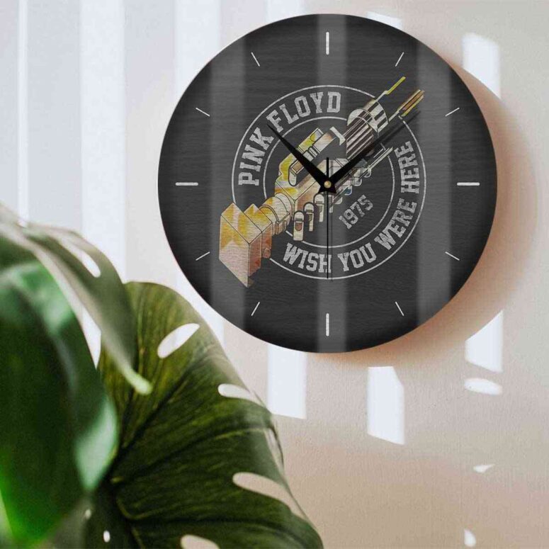 Pink Floyd Wooden Clock - Wish You Were Here Tour 1975