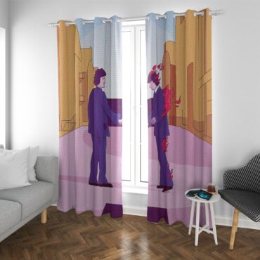Pink Floyd Window Curtains - Wish you were here Art