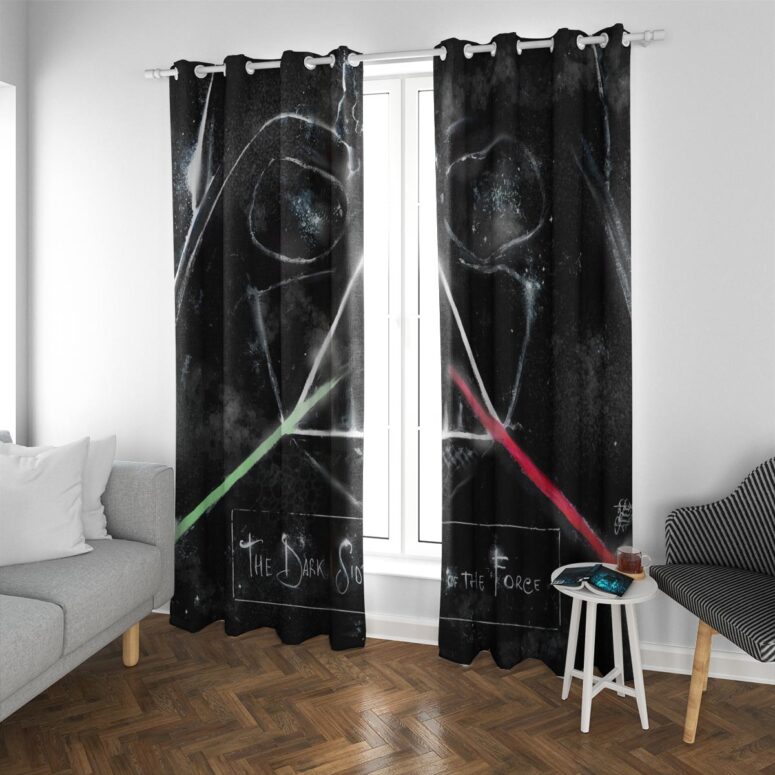 Pink Floyd Window Curtains - The dark side of the force Pink Floyd Window Curtains - The dark side of the force